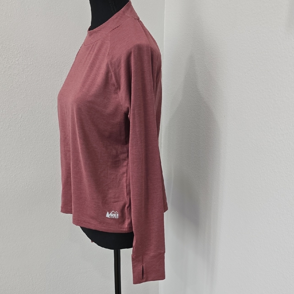 REI Co-Op Long-Sleeve Crewneck Top in Mauve - Picture 5 of 9